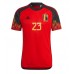 Fotballdrakt Herre Belgia Michy Batshuayi #23 Hjemmedrakt VM 2022 Kortermet